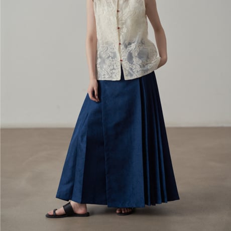 pleated skirt　/2color  un1795
