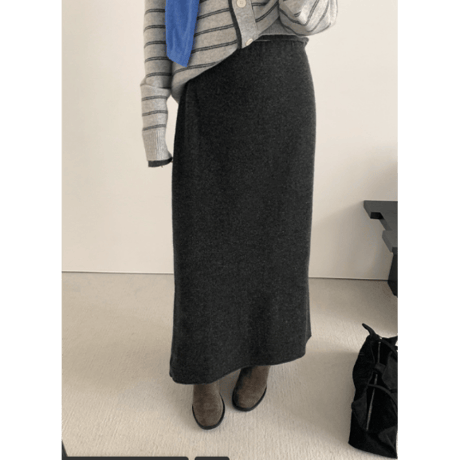 wool slim skirt /2color　un1645