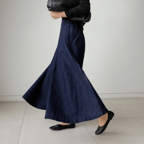 wide demim pants　un1372