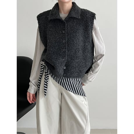 knit vest /4color　un1683