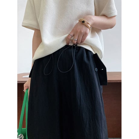casual wide caego  pants /2color　un1150