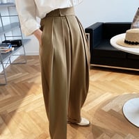 high waist tuck pants /2color　un1134