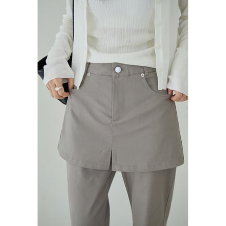 layer skirt pants　/2color  un1776