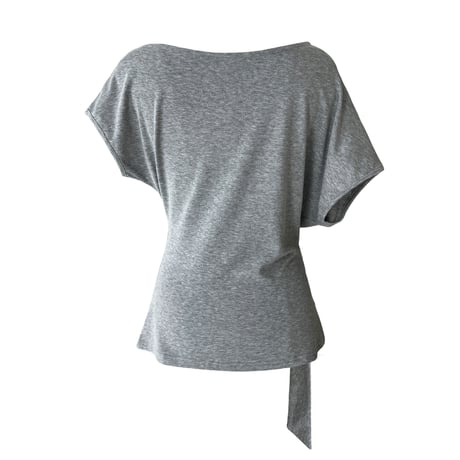 one shoulder drape belt top　/3color　un2003