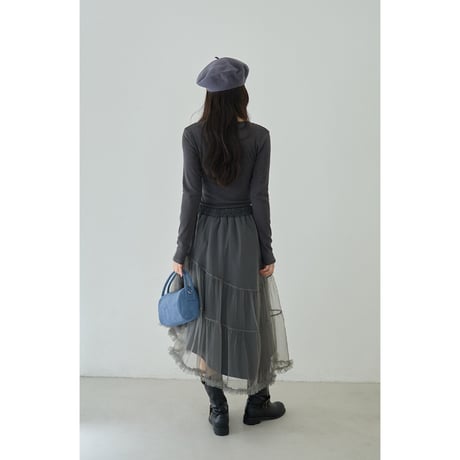mist tulle skirt　/2color  un1783
