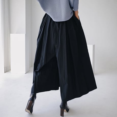 wide ribbon pants /2color　un1166
