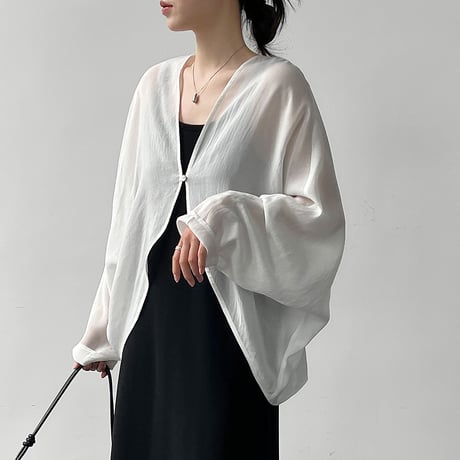airy sheer dolman cardigan　/3color　un2145