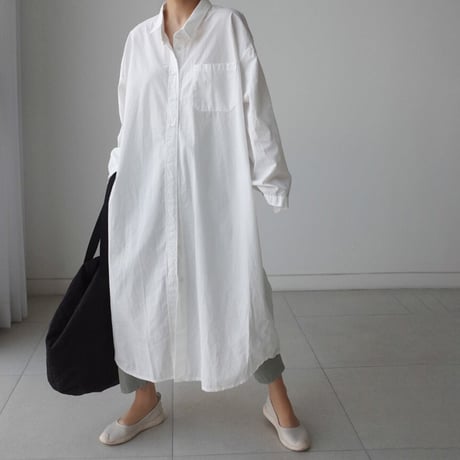 long shirt one piece　un1110