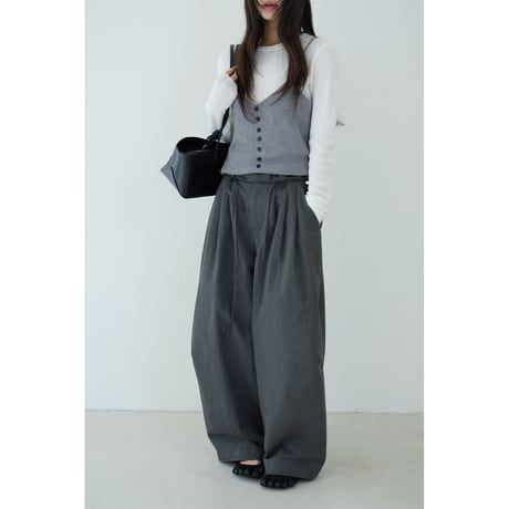 Drape Tuck Pants　/3color  un1777
