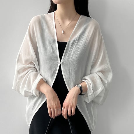 airy sheer dolman cardigan　/3color　un2145