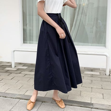 wide pleated pants /2color　un1168