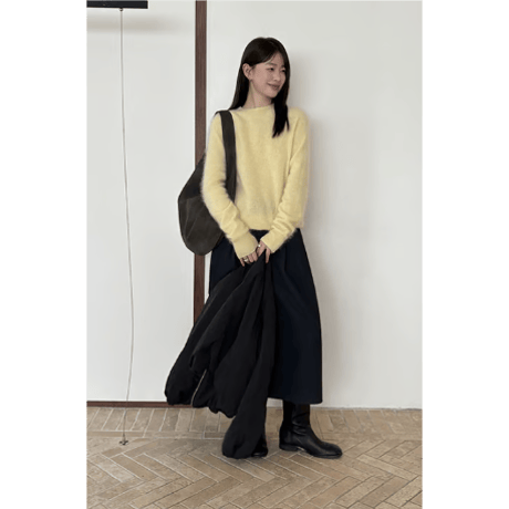 wide A-line pants /3color　un1636