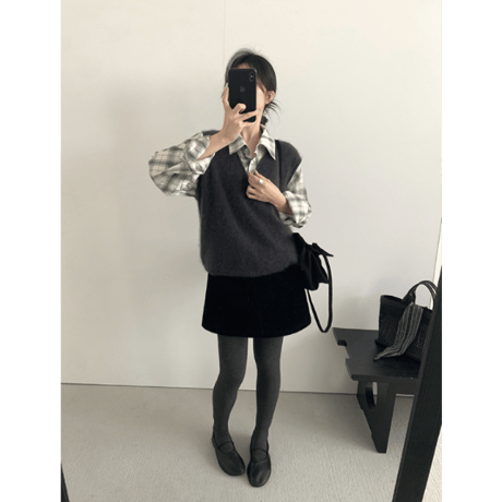 collarless cotton jacket /3color　un1640