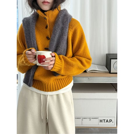 high neck knit /3color　un1715