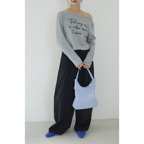 belt wide slacks　/2color  un1780