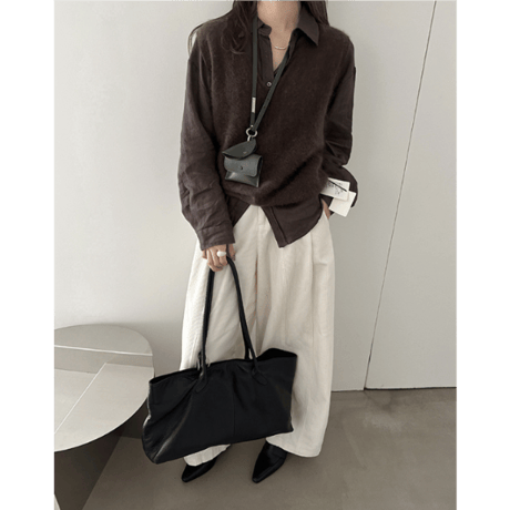 collarless cotton jacket /3color　un1640