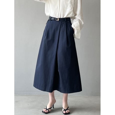a-line tuck skirt /2color　un1139