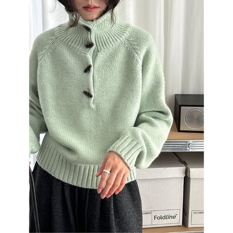 high neck knit /3color　un1715