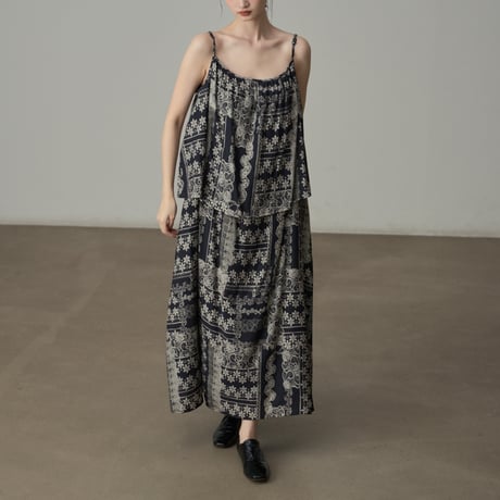 ornament layered dress　un1837