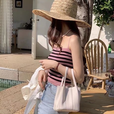 2way square mini bucket bag /6color　un1188