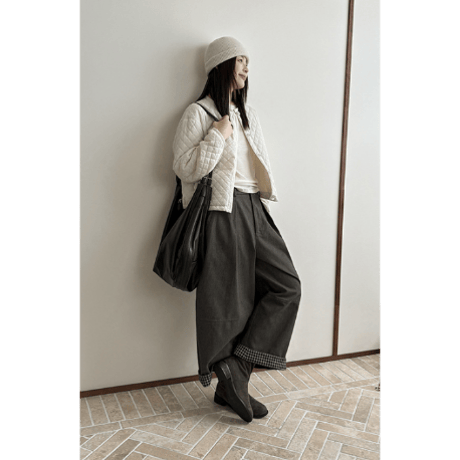 collarless cotton jacket /3color　un1637