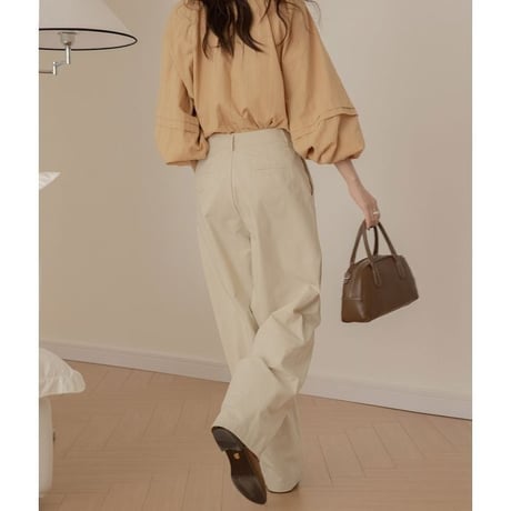 baloon sleave blouse /2color　un1057