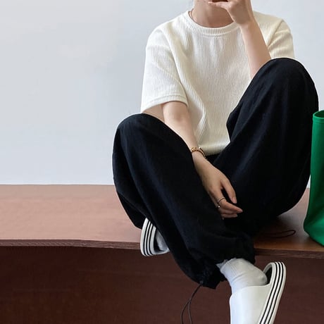 casual wide caego  pants /2color　un1150