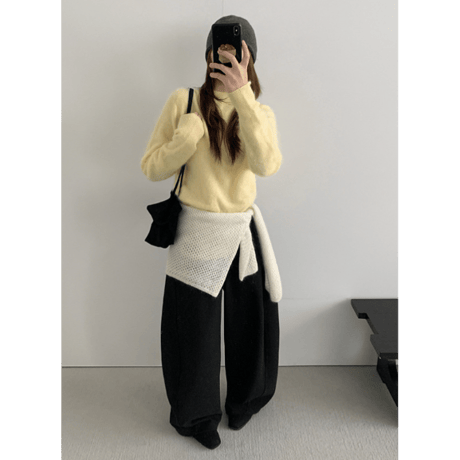 casual scimitar pants /4color　un1627