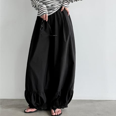 ruffle hem pants　/2color　un2091