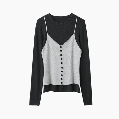 button down camisole　/2color　un1770