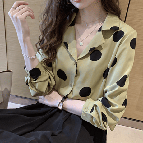 chiffon blouse/3color　un1612