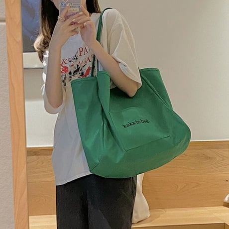 logo large tote bag /4color　un1180