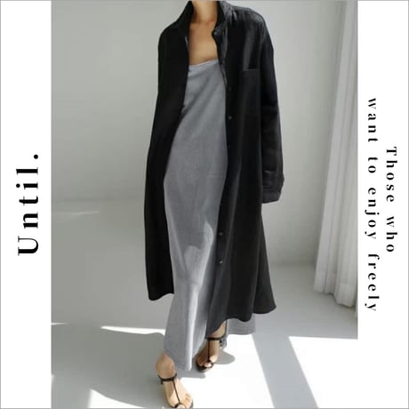 basic over size shirt one piece /3color　un1407