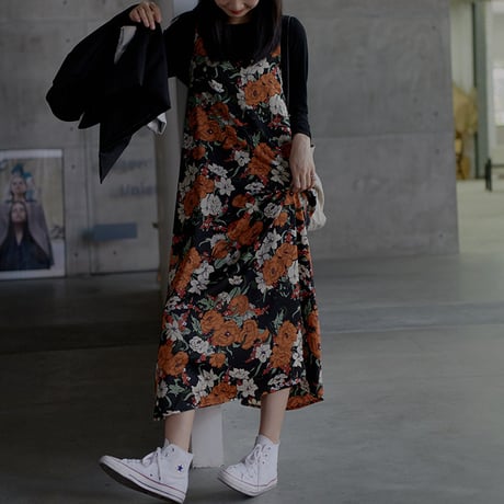floral camisole dress　un1826