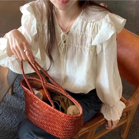 sheer blouse　/2color　un1760