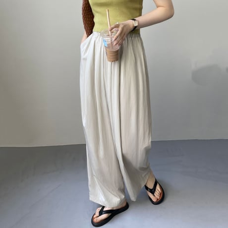 wide leg easy pants /2color　un1155