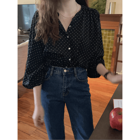 chiffon shirts/2color　un1613