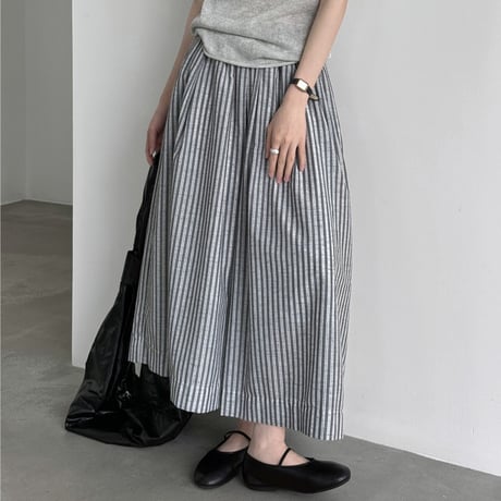 striped wide leg pants　un1999