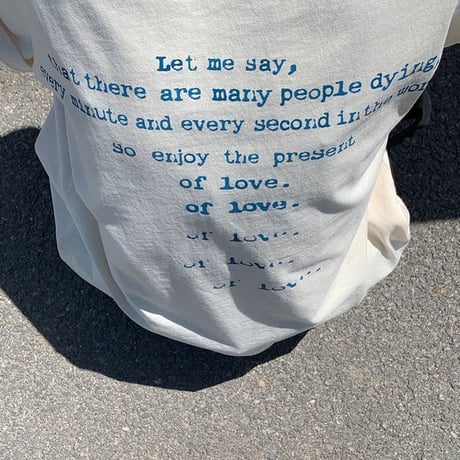 back lettering t-shirt /2color　un1027