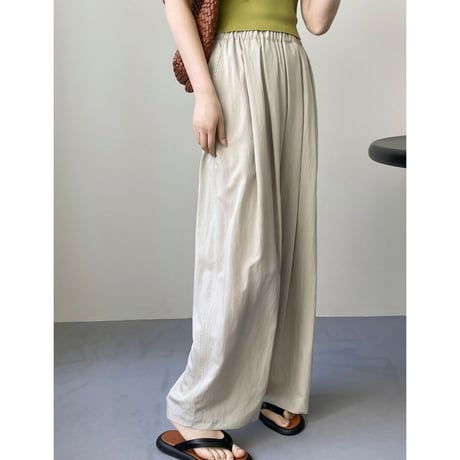 wide leg easy pants /2color　un1155