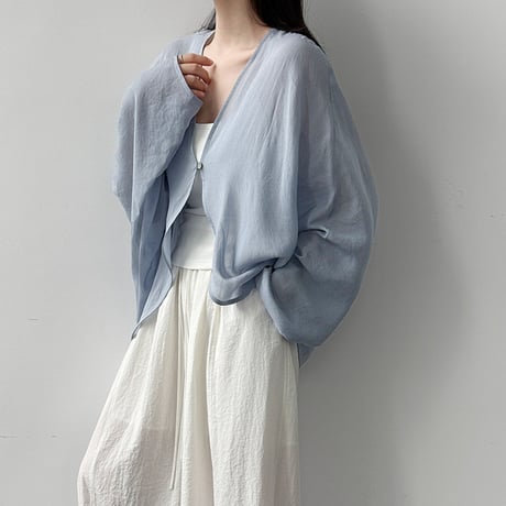 airy sheer dolman cardigan　/3color　un2145