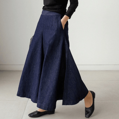 wide demim pants　un1372