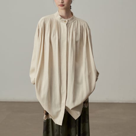 soft gather loose shirt　un1823