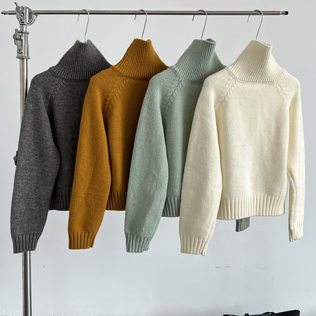 high neck knit /3color　un1715