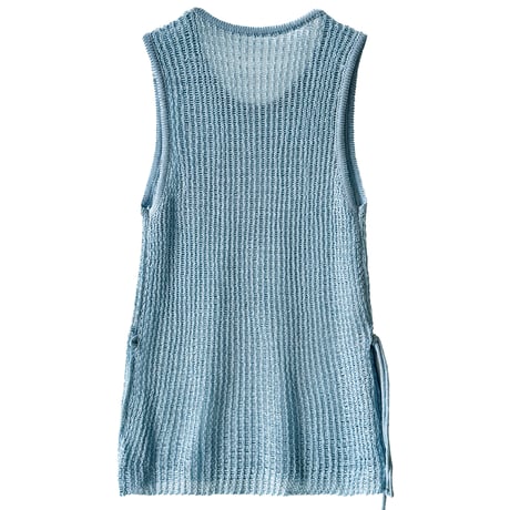 sheer knit sleeveless top　/4color　un1997