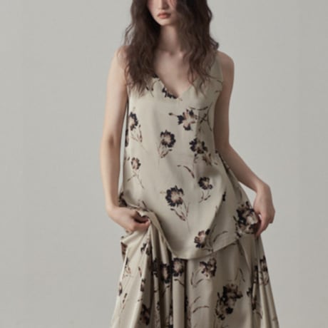 floral camisole top　un1847