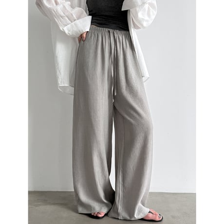 crinkle wide easy pants　/2color　un2086