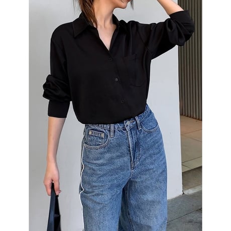 cuffs button shirt /2color　un1344