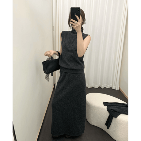 wool slim skirt /2color　un1645