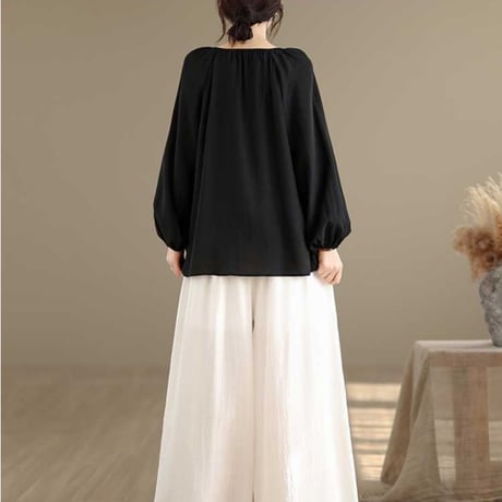 soft drape blouse　/2color  un1860
